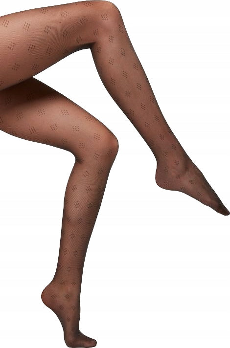 Calzedonia Total Shaper mintás harisnya 30 DEN fekete Nero méret 3/4
